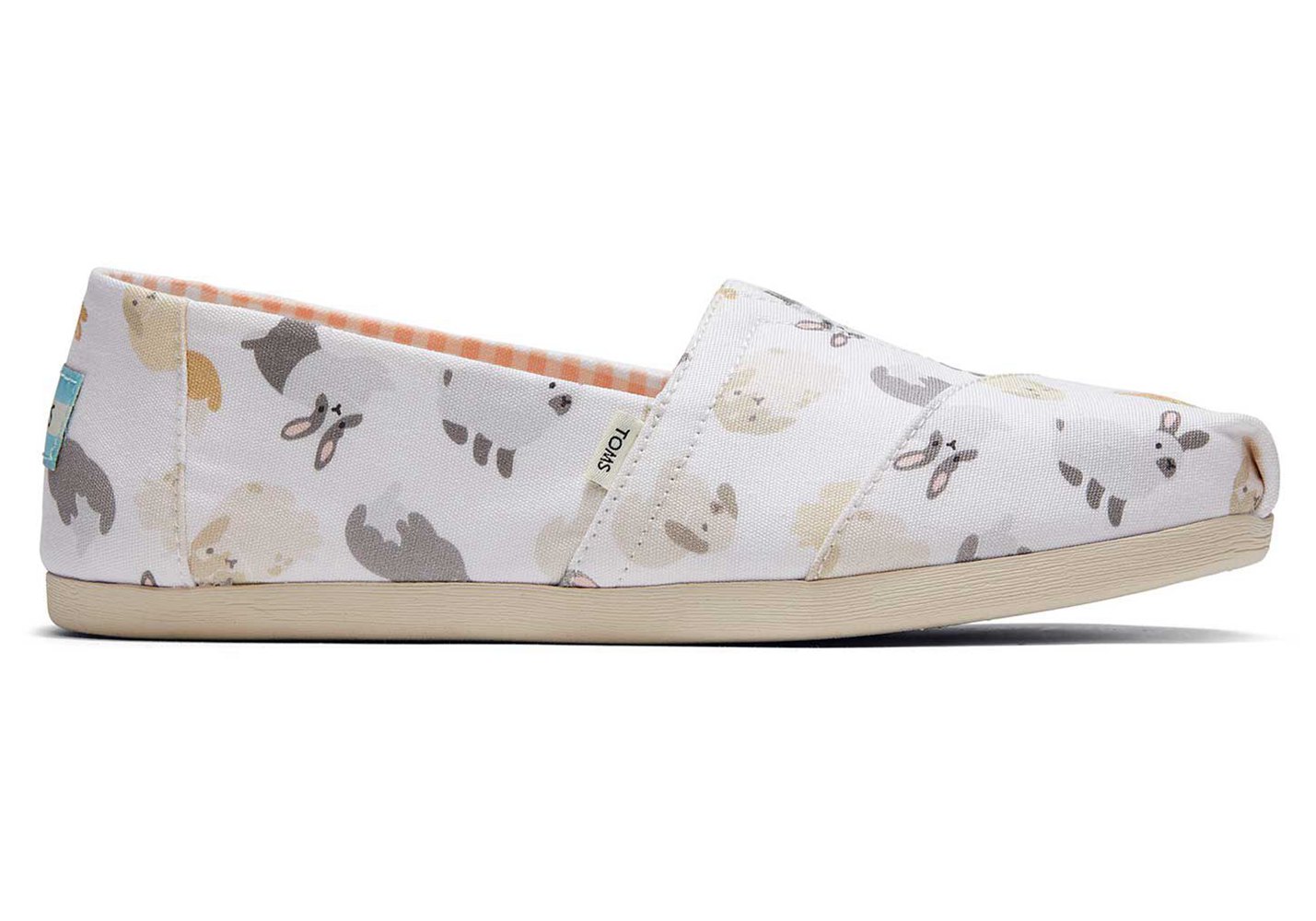 Toms Espadryle Damskie Białe - Alpargata Bunnies - 23IAFUSCP